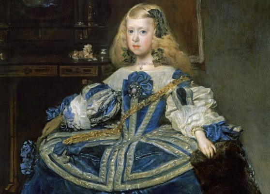 Diego Velázquez. Infantin Margarita Teresa im blauen Kleid (Detail)