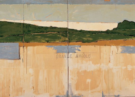 Mario Schifano: Großwinkel, 1963. Ausstellung in Rom