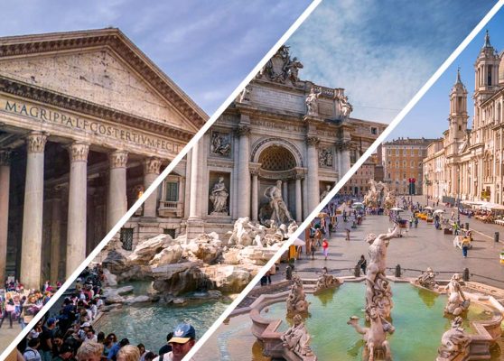 Rundgang: Pantheon, Piazza Navona und Trevi-Brunnen