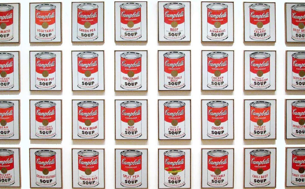 (32) Campbell's Soup Cans (1962). Andy Warhol. Ausstellung, Rom