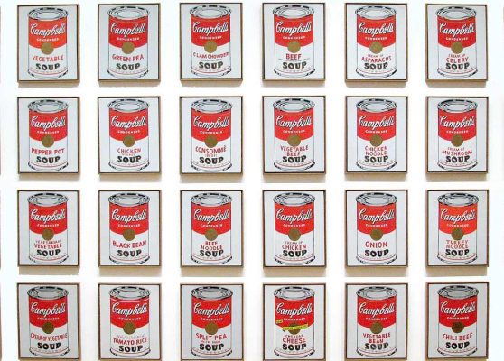 (32) Campbell's Soup Cans (1962). Andy Warhol. Ausstellung, Rom